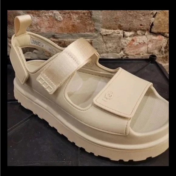 Women’s Ugg Goldenglow Slides/Sandals Sea Salt #1152685          (Size 11)NWB - Picture 3 of 8